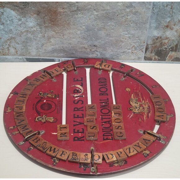 Vintage Cress Reversible Educational Board Cressco Educational Board Spelling Co - Picture 13 of 14